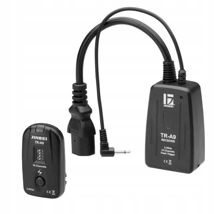 uniwersalny WYZWALACZ RADIOWY Jinbei TR-A9 do LAMP BŁYSKOWYCH 16 kanałowy