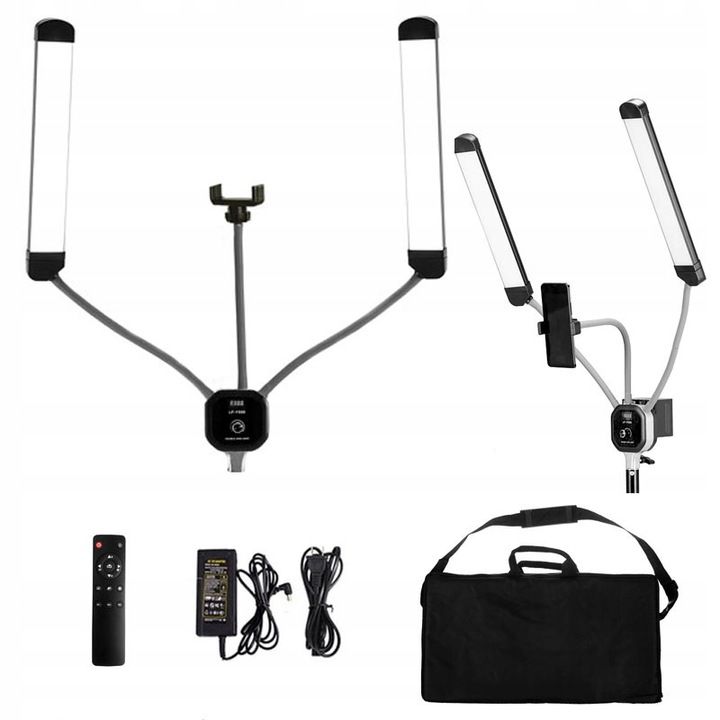 GIĘTA PODWÓJNA LAMPA KOSMETYCZNA LED 50W do MAKIJAŻU RZĘS TATUAŻU