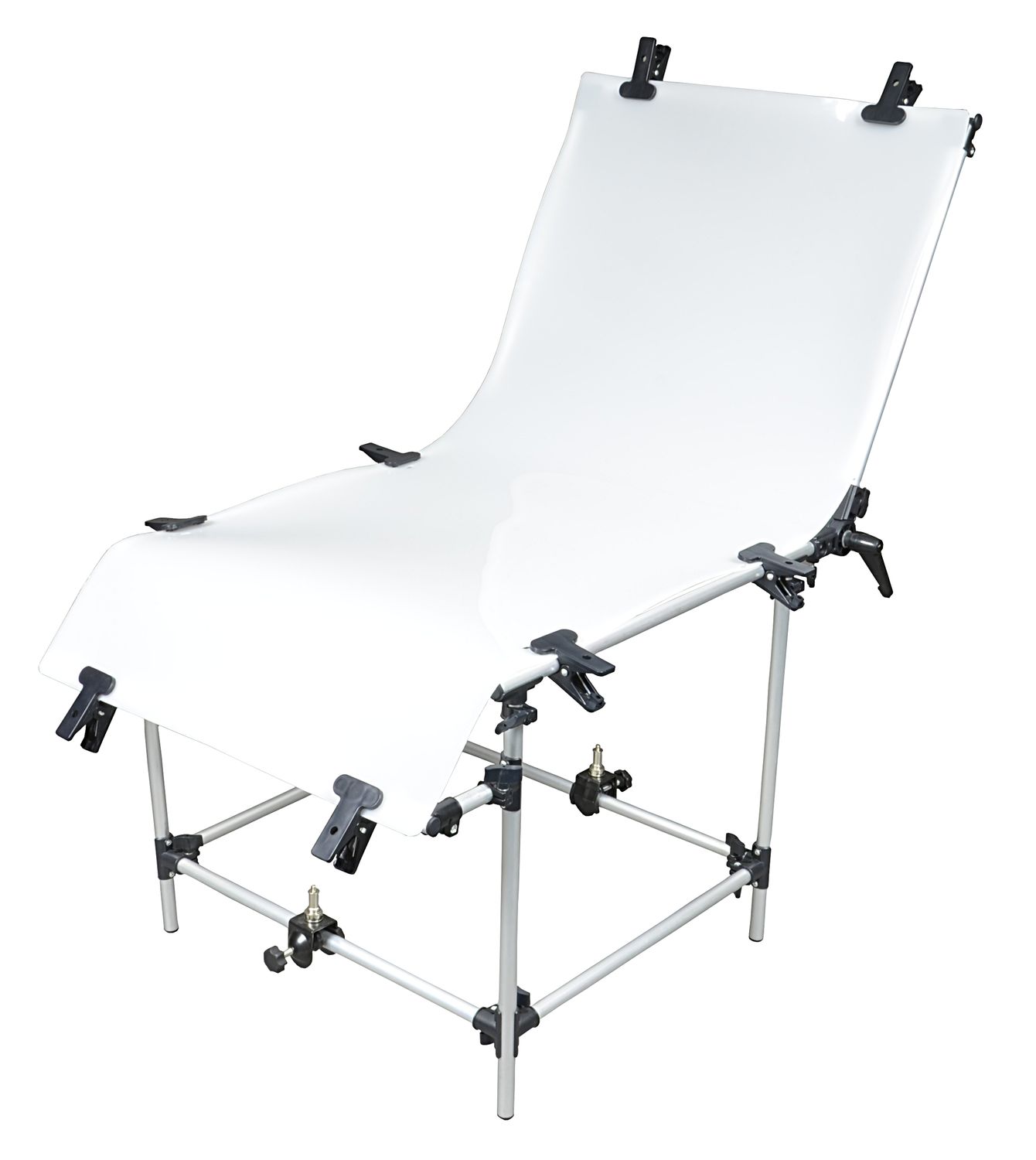 STUDYJNY STÓŁ FOTOGRAFICZNY BEZCIENIOWY 60x130cm + FUTERAŁ + 2 KLIPY imadło