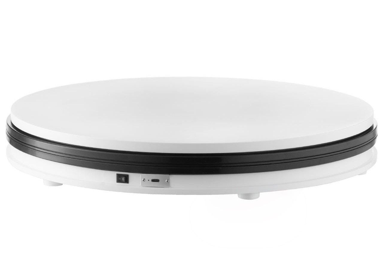 ELEKTRYCZNY STÓŁ FOTOGRAFICZNY STUDYJNY 360 OBROTOWY USB-C 45cm do 40kg