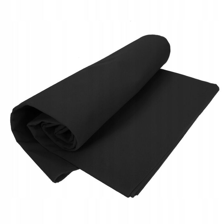 Tło materiałowe 120mg/m2 bawełniane CZARNE black 3x6m STUDIO PACKSHOT