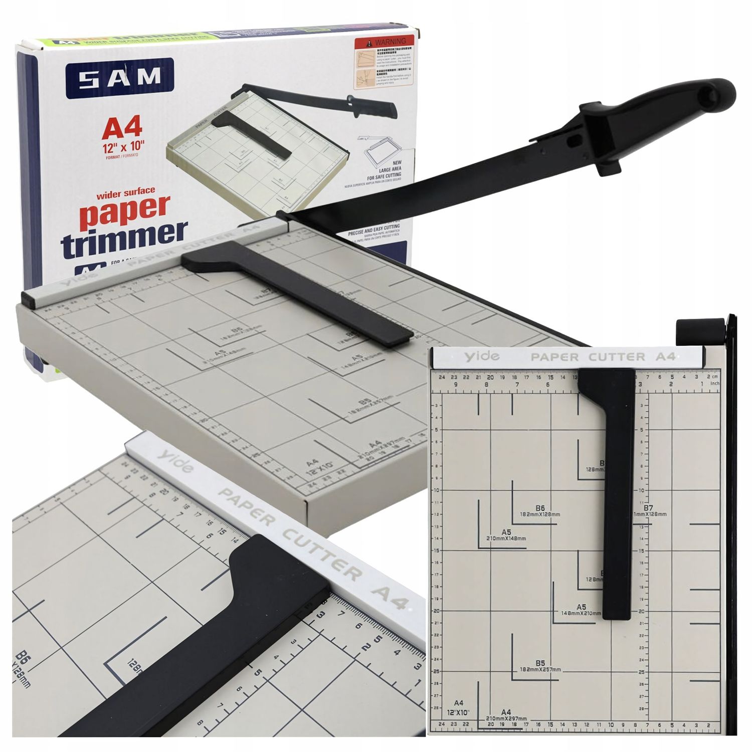 Precyzyjna metalowa GILOTYNA obcinarka do cięcia papieru A4 A5 B5 B6 B7