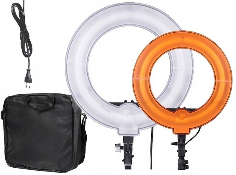Lampa pierścieniowa RING 45W ze ściemniaczem + 2 DYFUZORY + TORBA