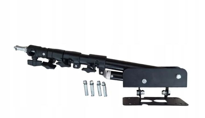 RAMIĘ UCHWYT BOOM ŚCIENNY TELESKOPOWY regul. 50-105cm + SPIGOT + met. KOŁKI