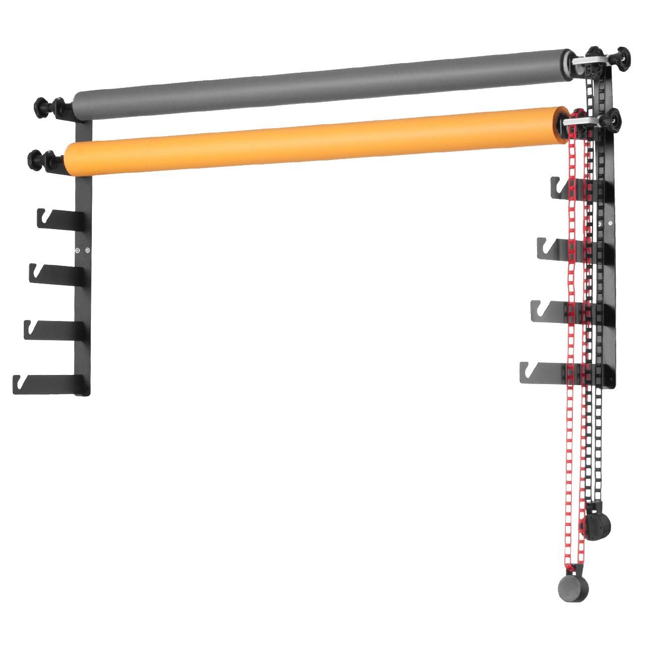 ŁAŃCUSZKOWY ZESTAW do ZAWIESZANIA 6 teł ŚCIENNY SUFITOWY ROLKOWY SYSTEM