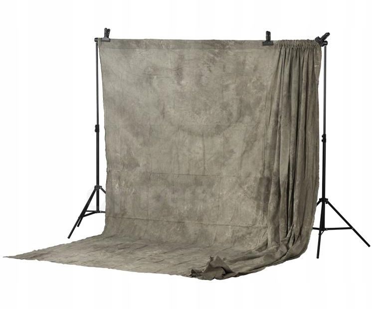 Tekstylne tło fotograficzne studyjne bawełniane M185 3x6m gnieciuch, muslin
