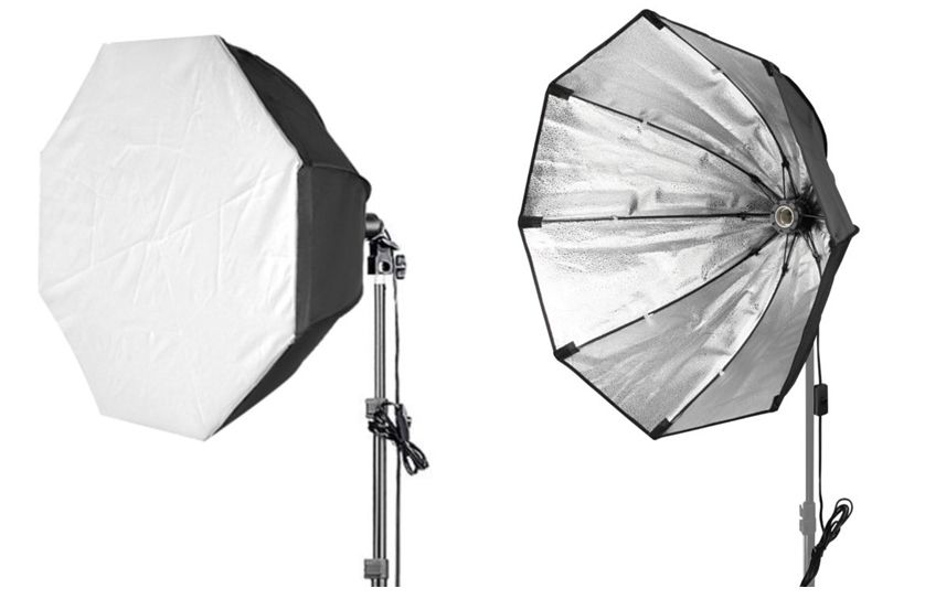 SOFTBOX octa 60cm OPRAWKA POJEDYNCZA gwint E27 DYFUZOR ETUI szybki montaż