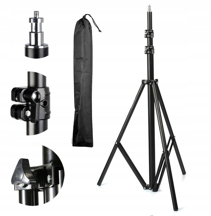 STUDYJNY STATYW OŚWIETLENIOWY 806 100-295cm głowica 16mm 1/4" + POKROWIEC
