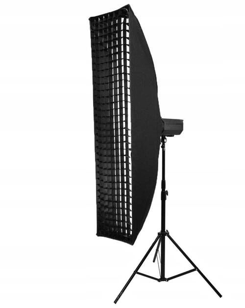 SOFTBOX STUDYJNY STRIP 35x160cm adapter BOWENS + 2 DYFUZORY + SIATKA GRID