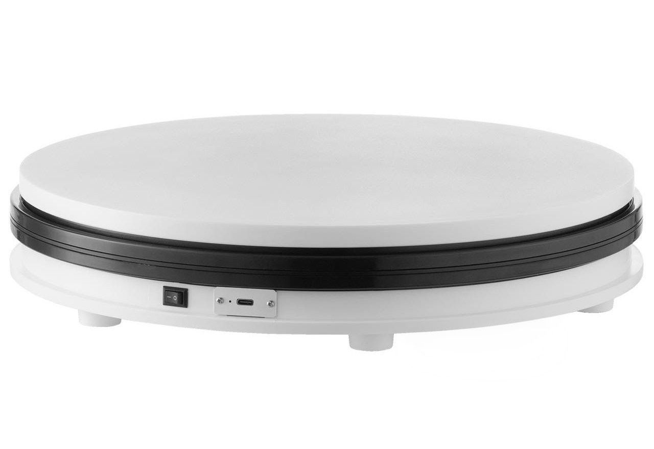 ELEKTRYCZNY STÓŁ FOTOGRAFICZNY STUDYJNY 360 OBROTOWY USB-C 35cm do 30kg