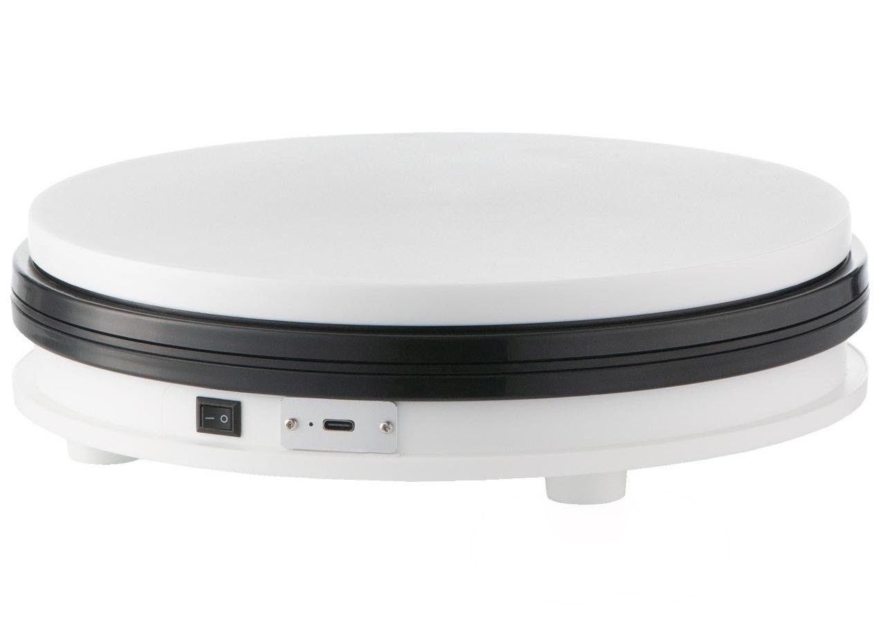 ELEKTRYCZNY STÓŁ FOTOGRAFICZNY STUDYJNY 360 OBROTOWY USB-C 25cm do 10kg