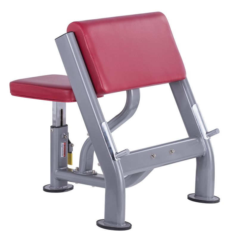 JL-7330 Panca scott professionale con sedile regolabile, appoggi per bilanciere e imbottiture rivestite in PU