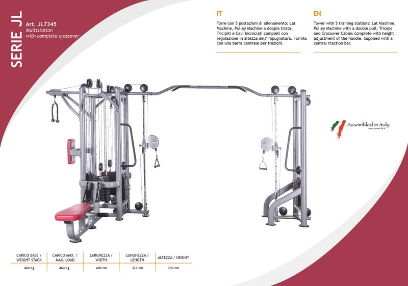 JL-7345 MULTISTATION 4 POSTI + CAVI INCROCIATI