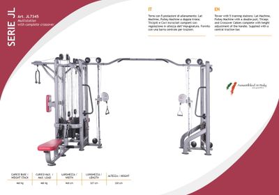 JL-7345 MULTISTATION 4 POSTI + CAVI INCROCIATI JL-7345 MULTISTATION 4 POSTI + CAVI INCROCIATI