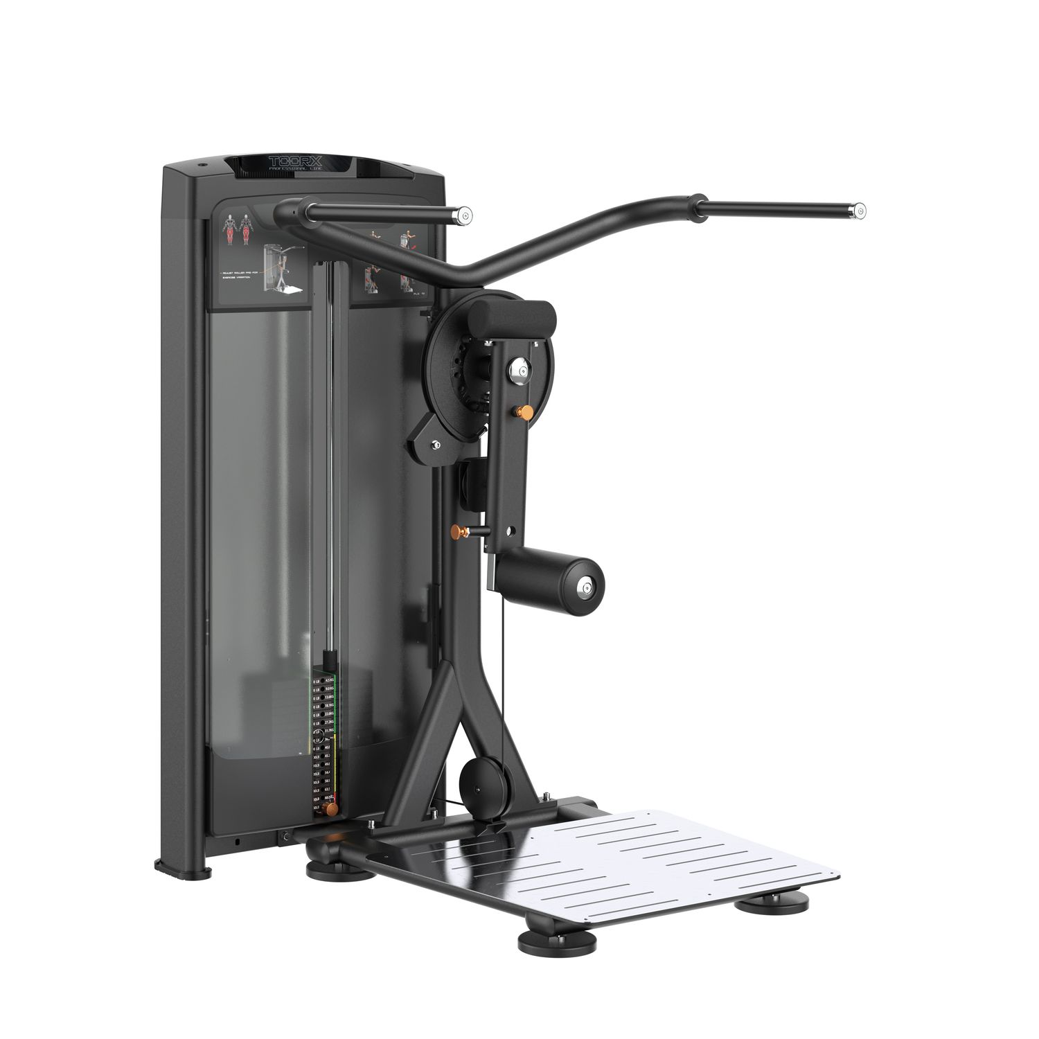 Multi Hip PLX 9100 Toorx vista frontale con pacco pesi