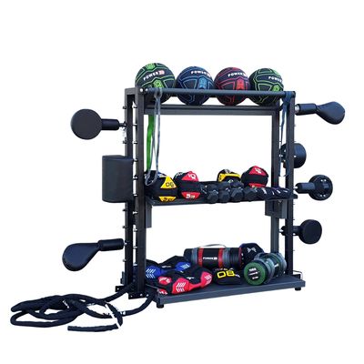 TTS DOUBLE PowerFit – struttura multifunzione con colpitori e ripiani (attrezzi non inclusi)