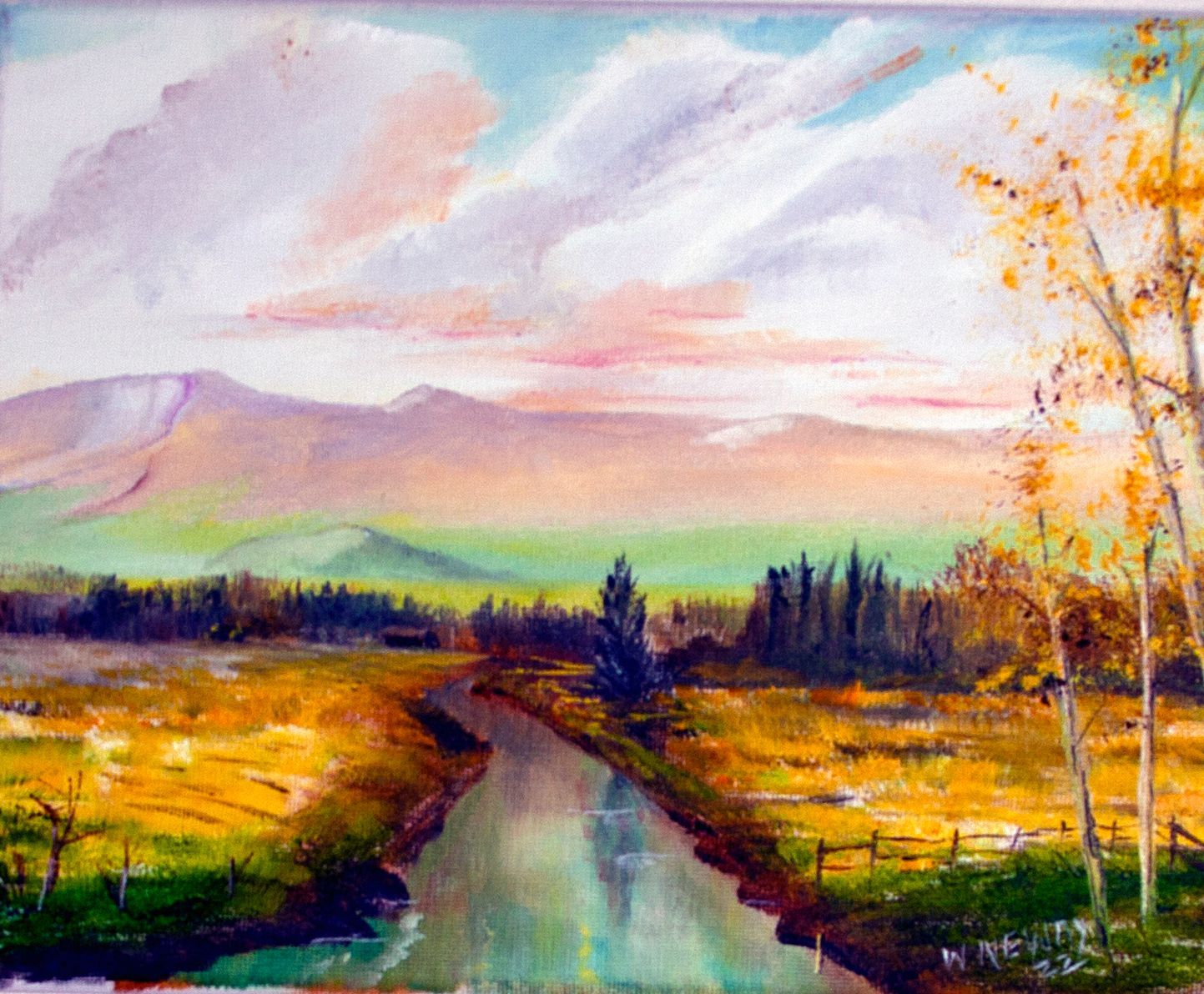 "Pastel Laden Stream"
