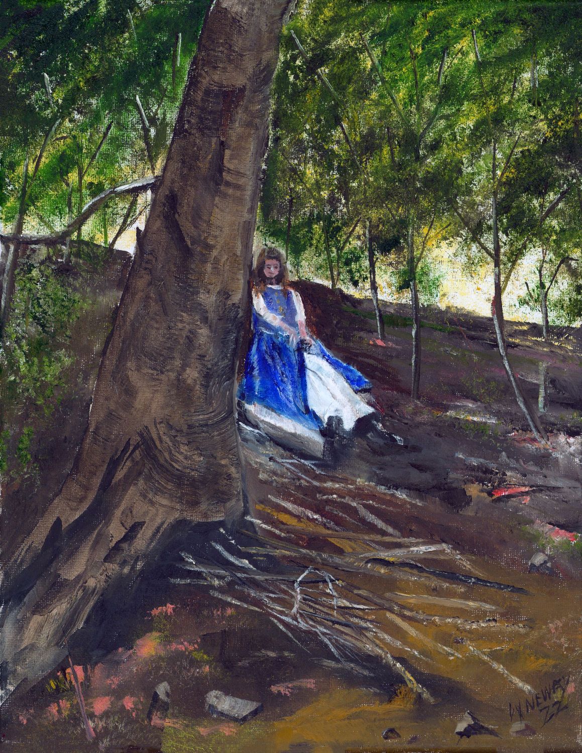 "Girl in the Woods"