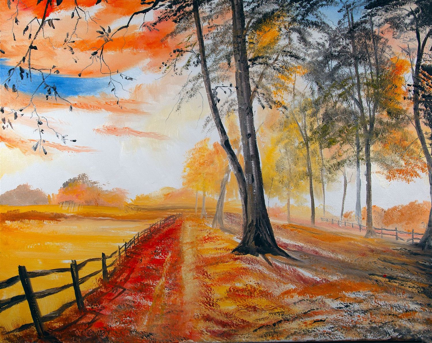 "Path with Fence"