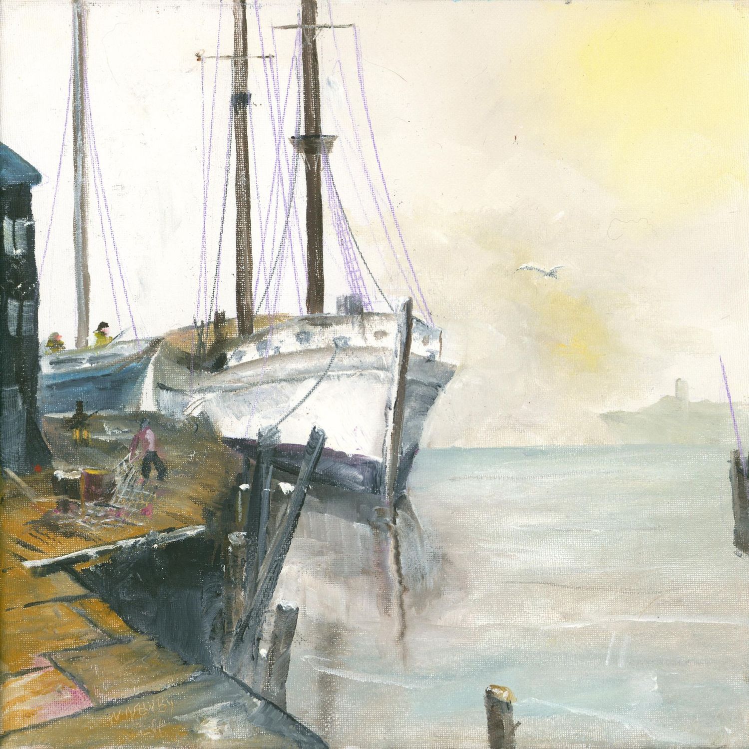 "The Wharf at Dawn"