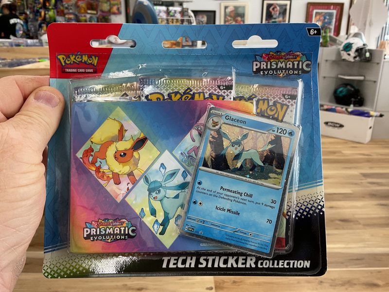 Pokémon prismatic evolutions sticker collection