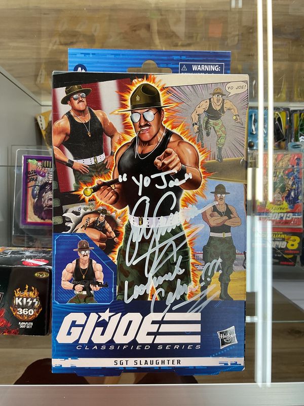 Signed Sargent Slaughter GiJoe Classified Series