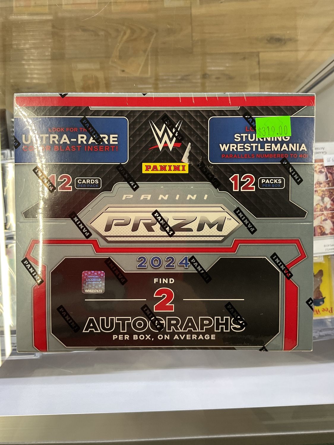 2024 Panini Prizm WWE Wrestling Sealed Hobby Box 12 Packs 2 Autographs!