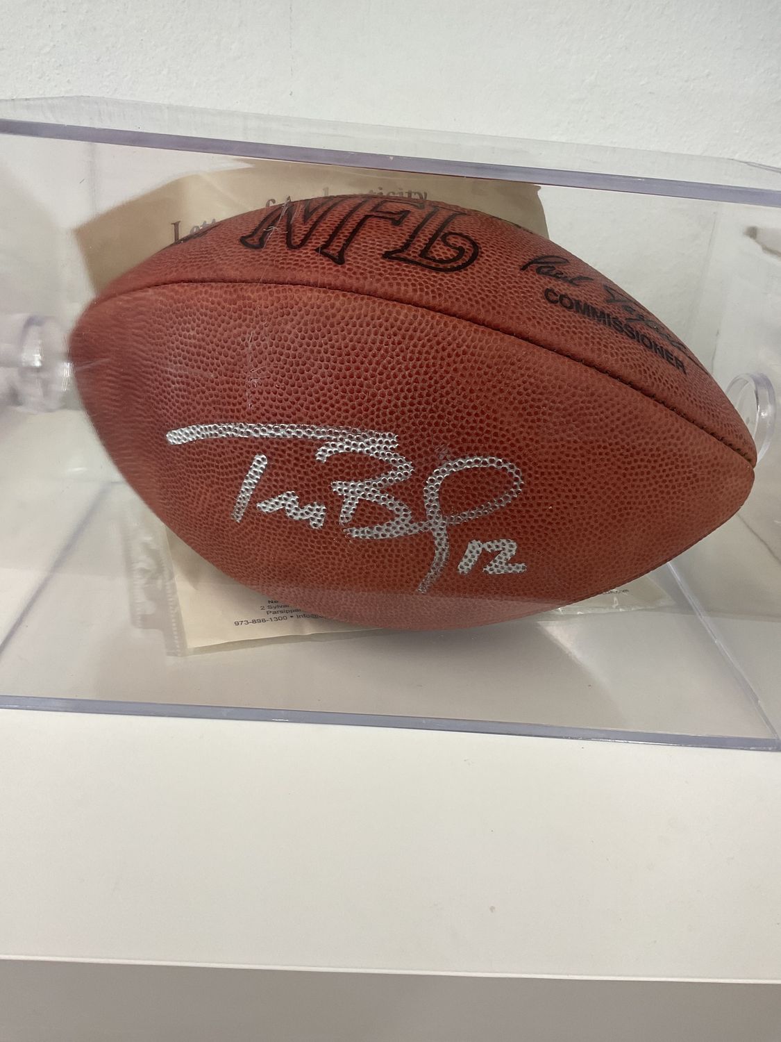 Tom Brady Authenticated Autographed Wilson NFL Football