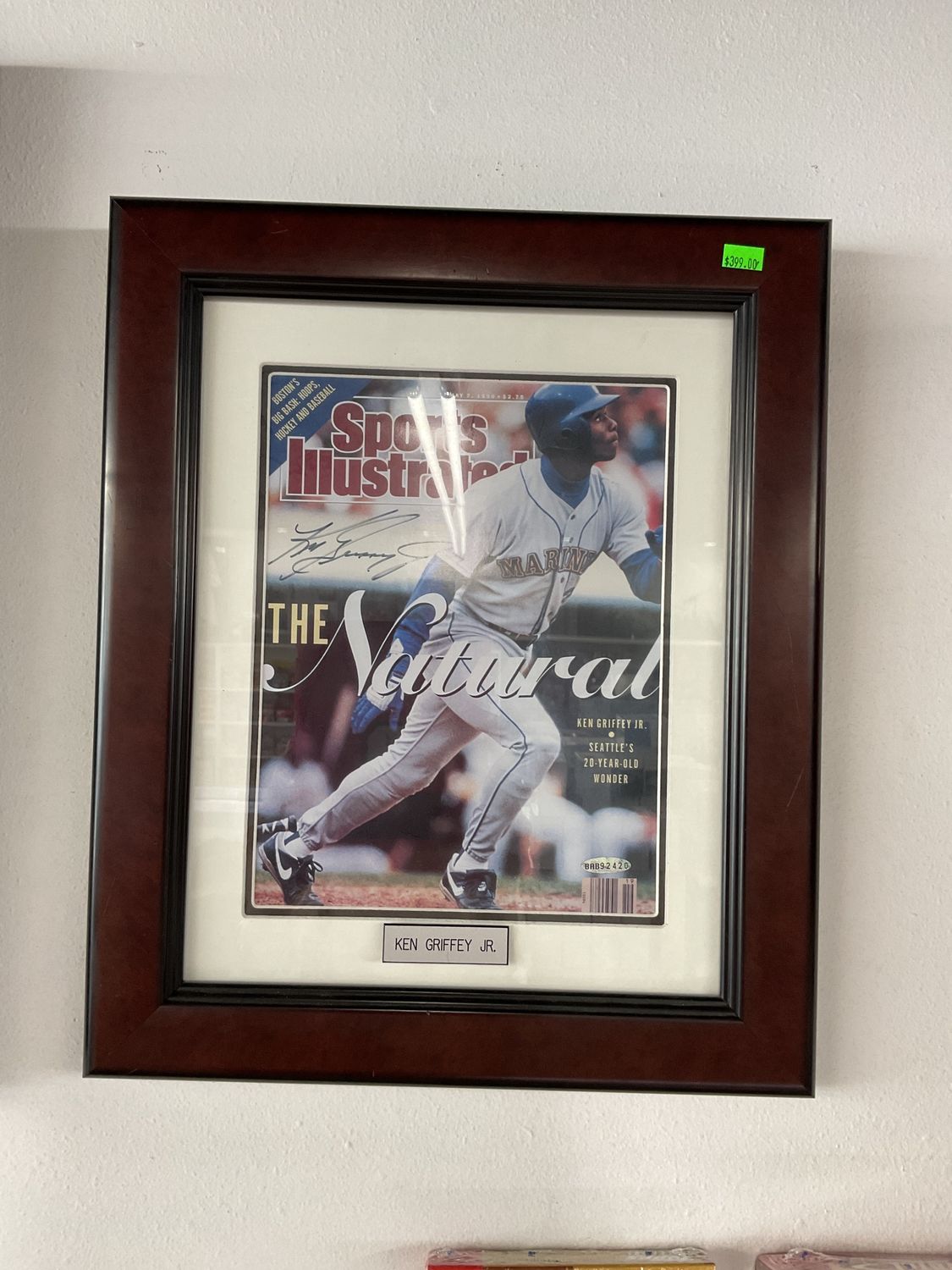 Ken Griffey Jr Autographed Sports Illustrated Magazine Authenticated