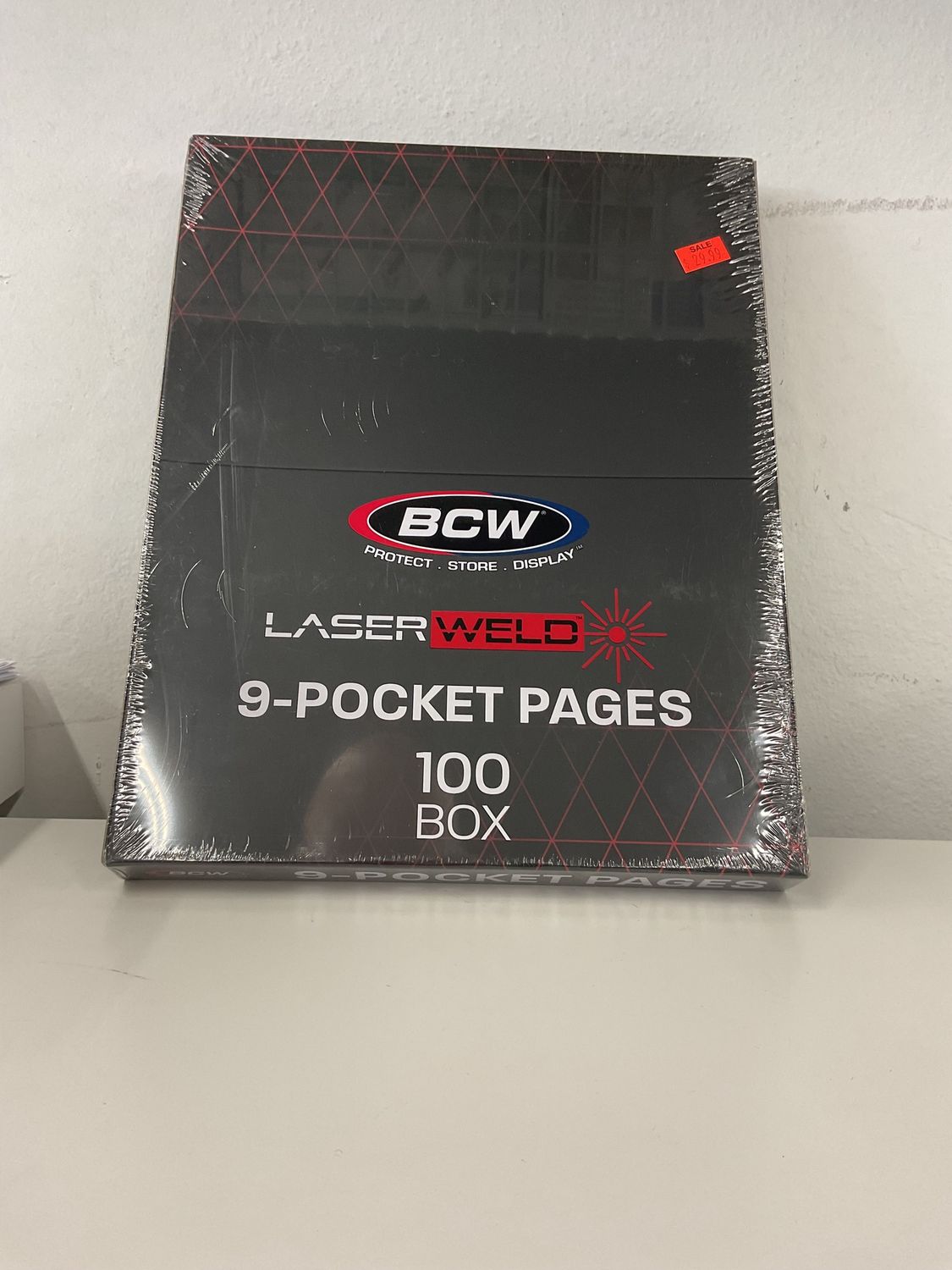 BCW laser weld 9-pocket pages 100ct box