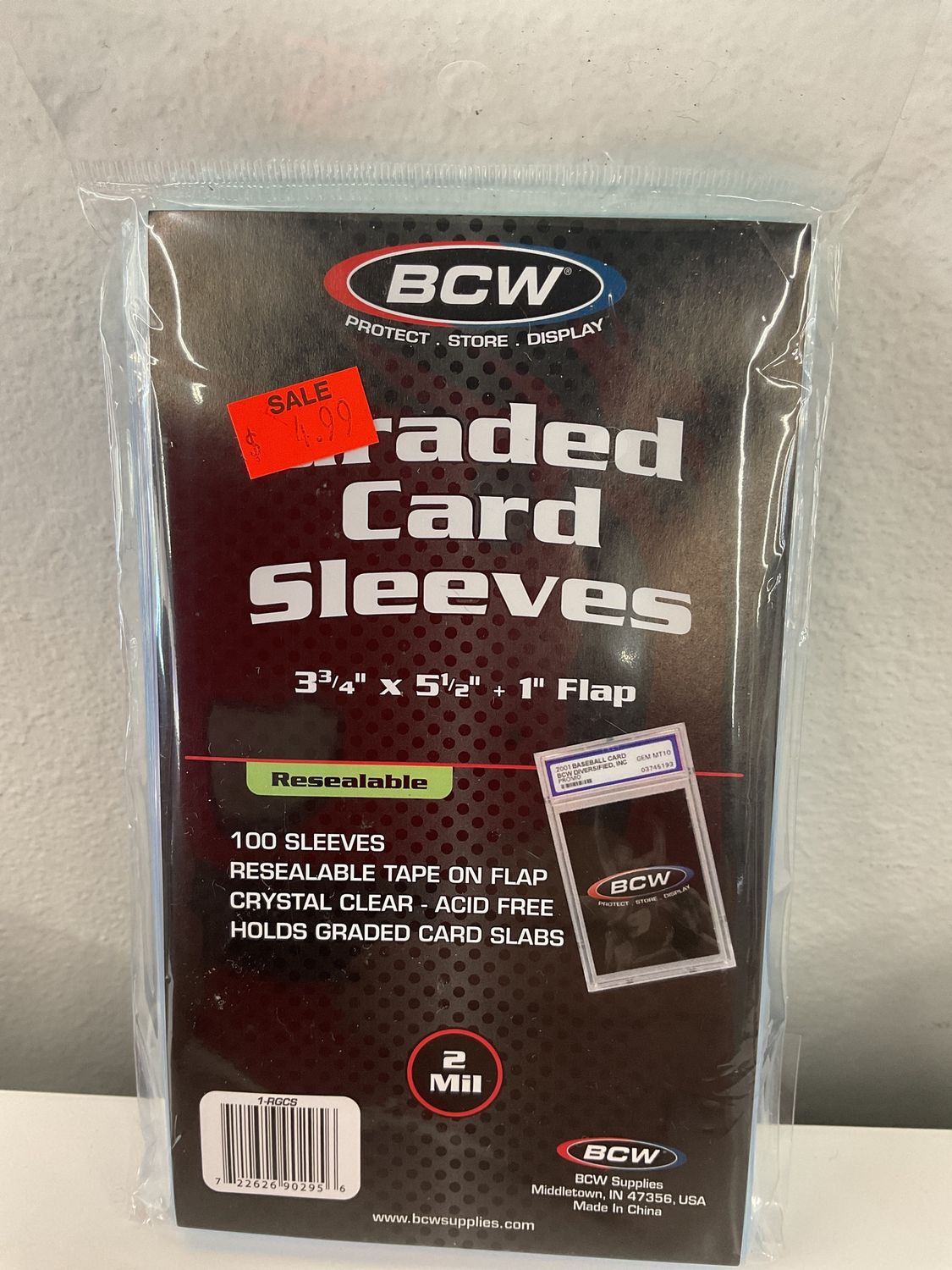 BCW Graded card sleeves