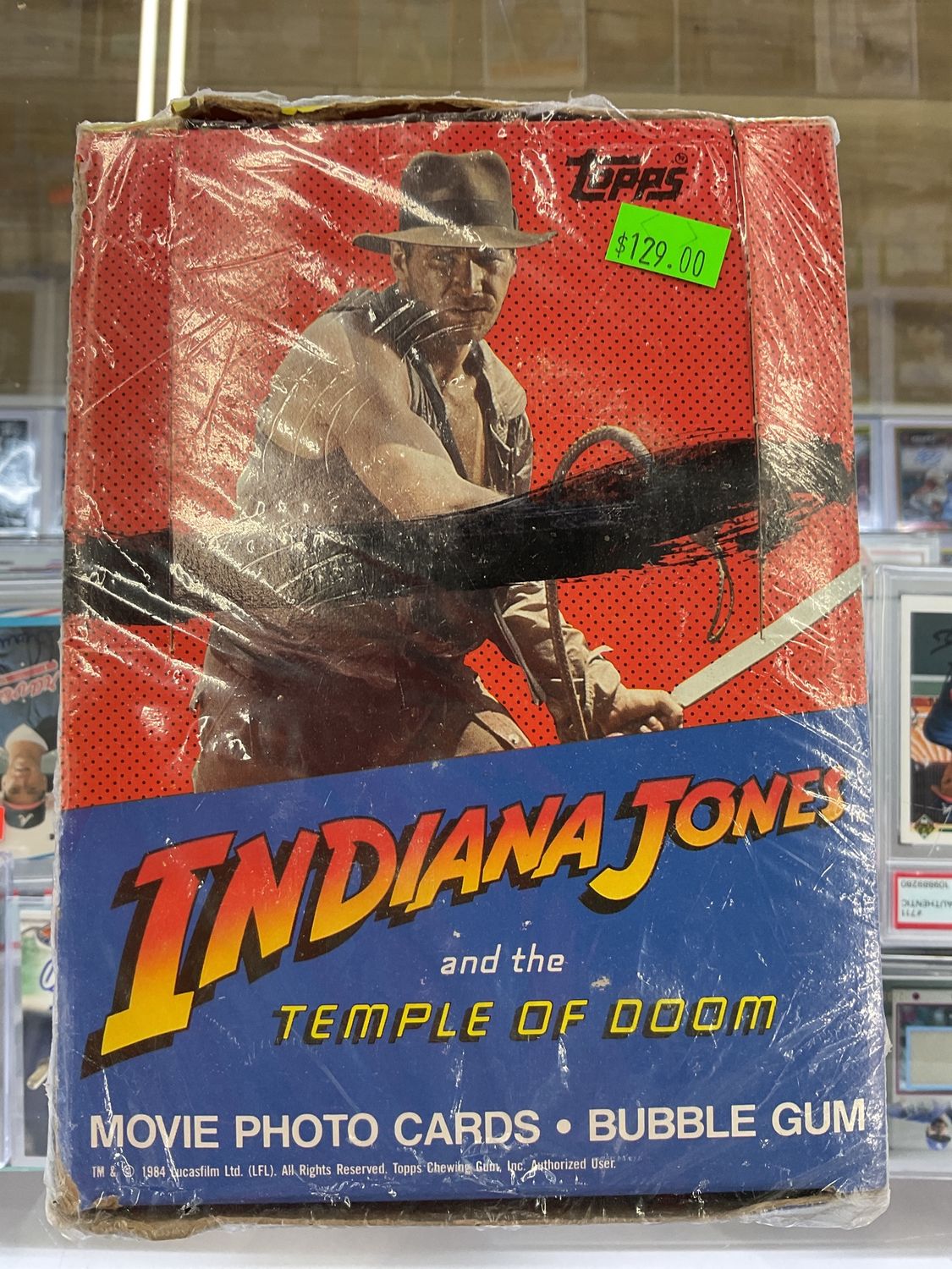 India Jones and the Temple Of Doom 1984 Topps Sealed Box