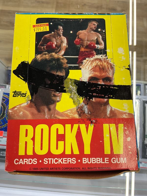 1985 Topps Rocky IV Cards - Stickers Unsealed Box