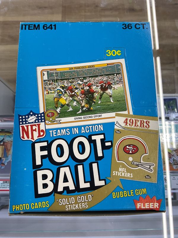 1982 Fleer NFL Teams In Action Full Box *unsealed*