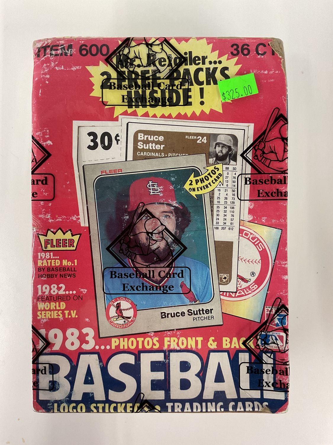1983 Fleer Baseball Wax Box