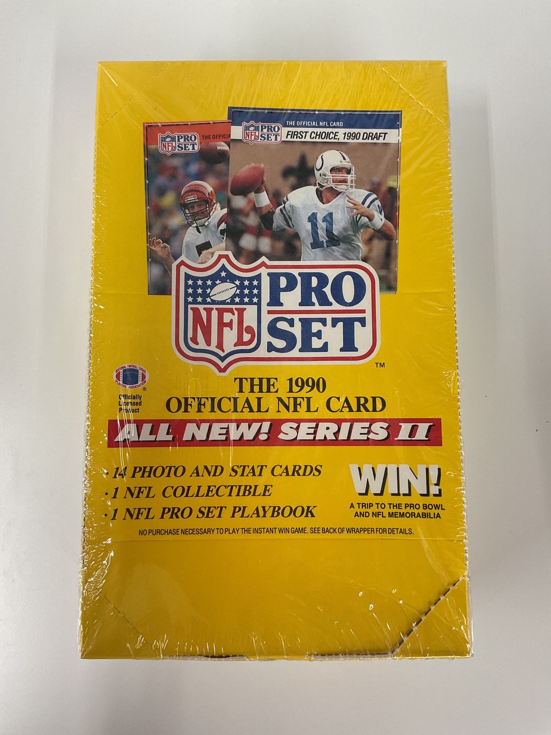 1990 PRO SET NFL FOOTBALL SERIES 1 WAX BOX - 36 SEALED PACKS