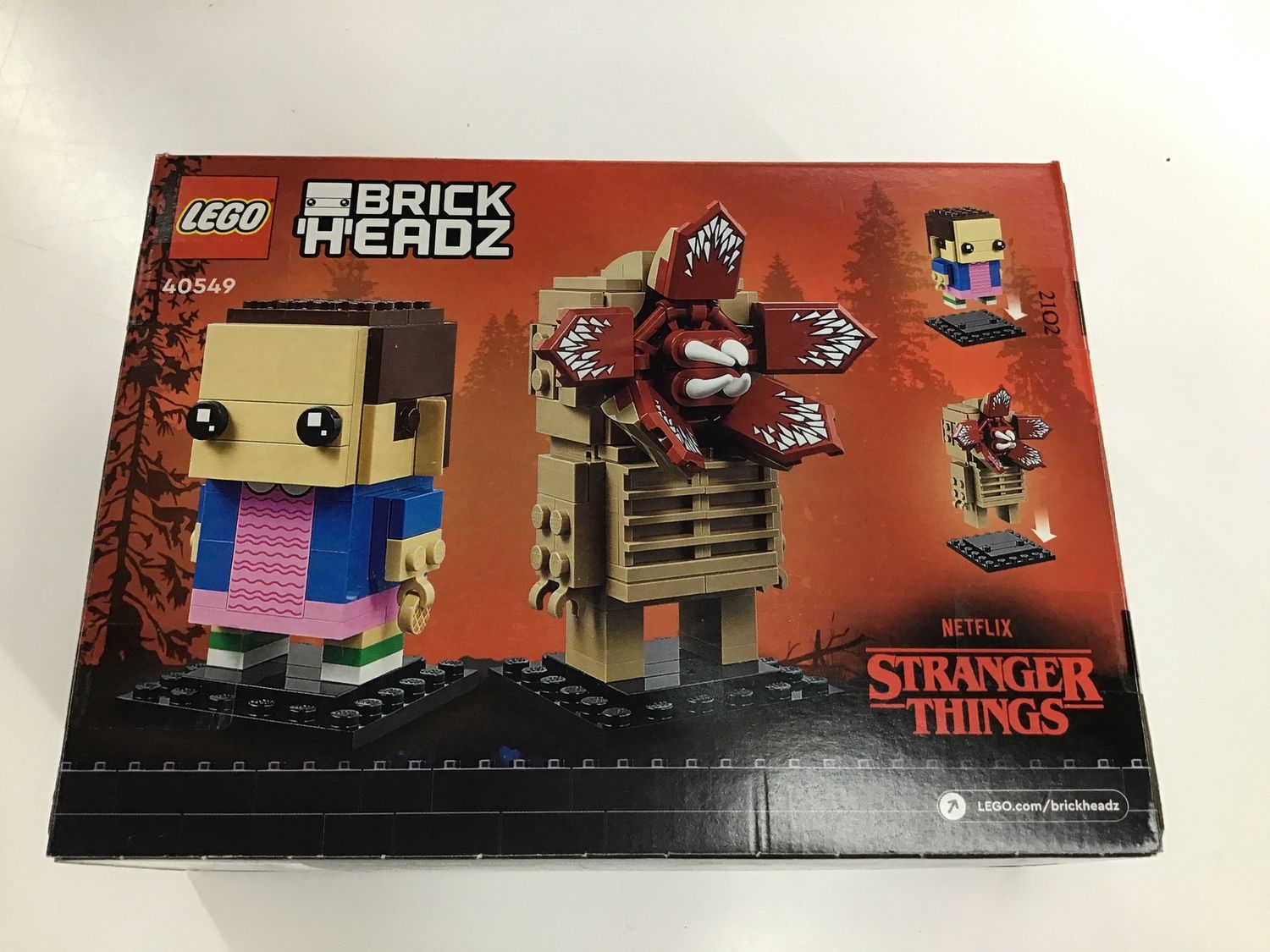 lego brick heads demogorgon &amp; eleven Stranger Things