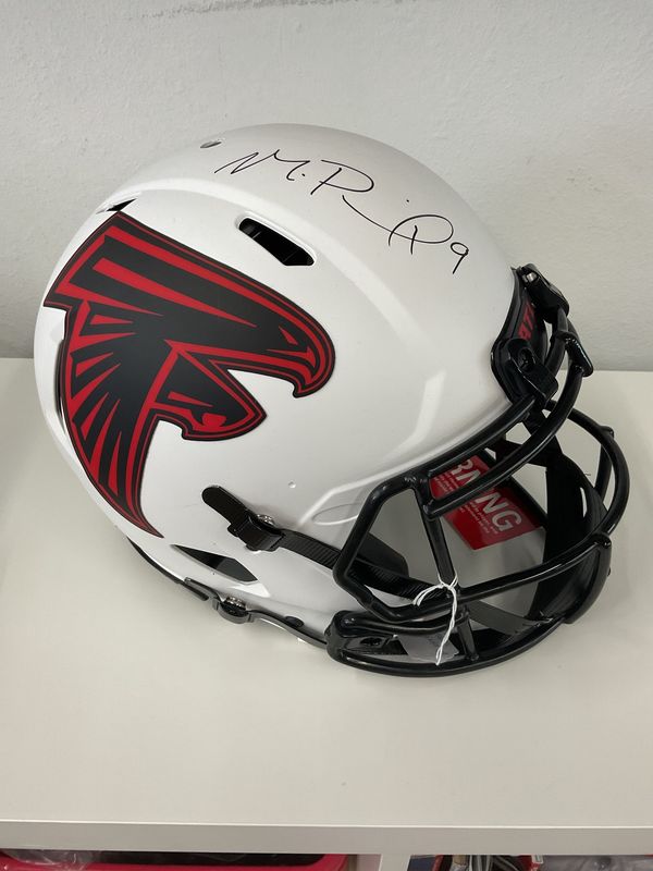 Michael Penix Jr Custom Riddell Autographed Full Size Replica Falcons Helmet