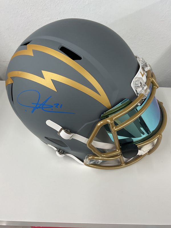 Ladainian Tomlinson Autographed Replica Custom Chargers Helmet Becket Authenticated