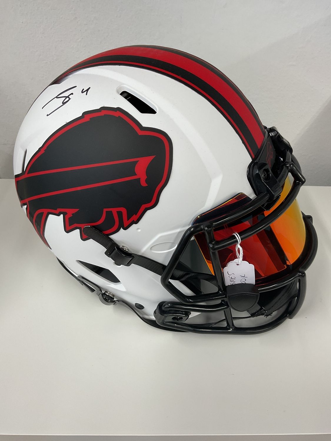 James Cook Autographed Custom Bills Helmet