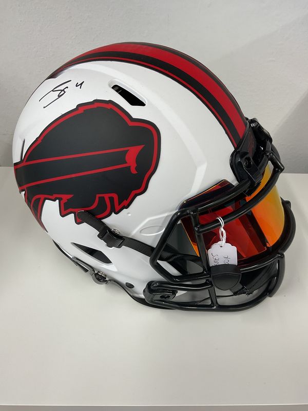 James Cook Autographed Custom Bills Helmet