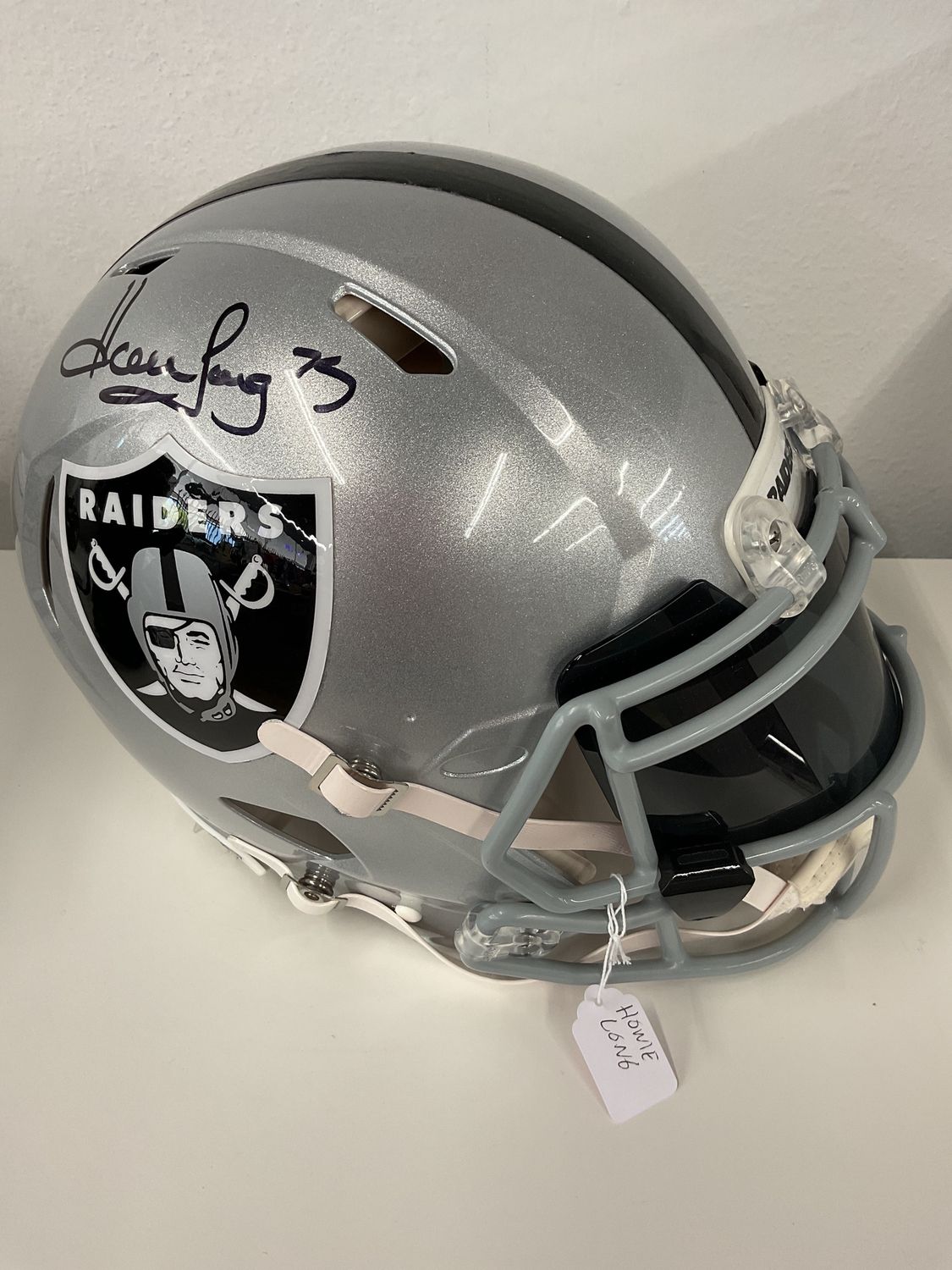 Howie Long Autographed Full-size Raiders Helmet Beckett authentic