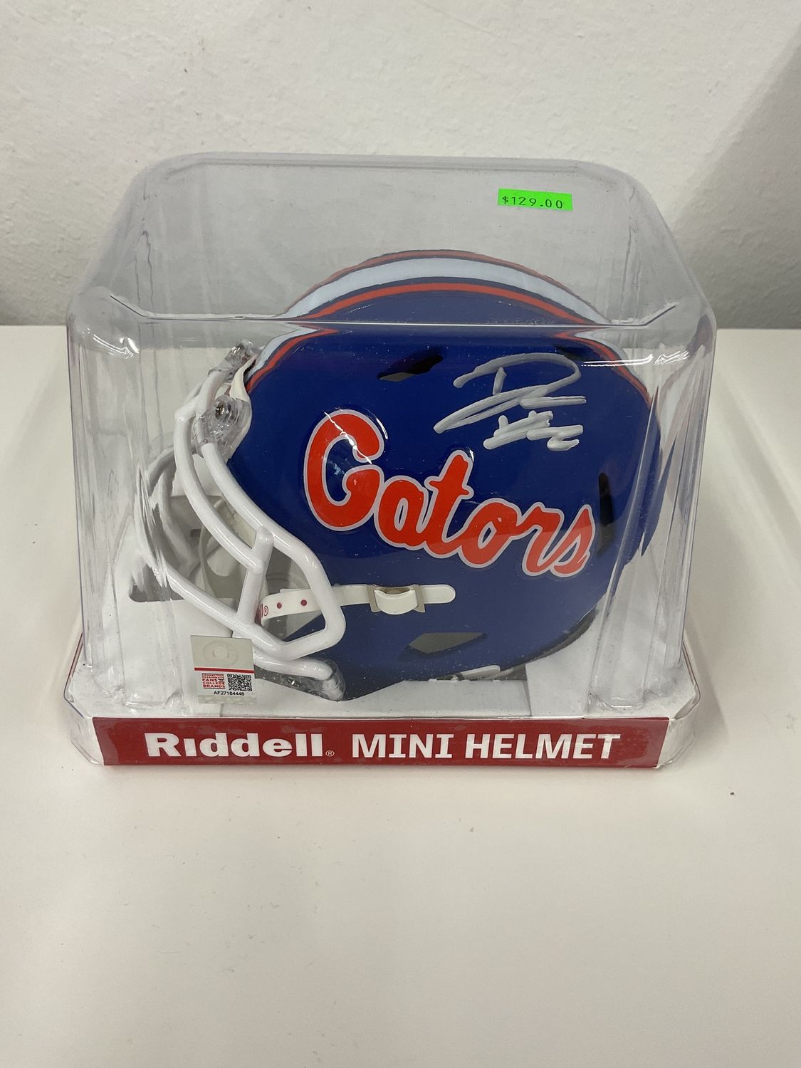 DJ Lagway Autographed Gators Riddell Mini Helmet