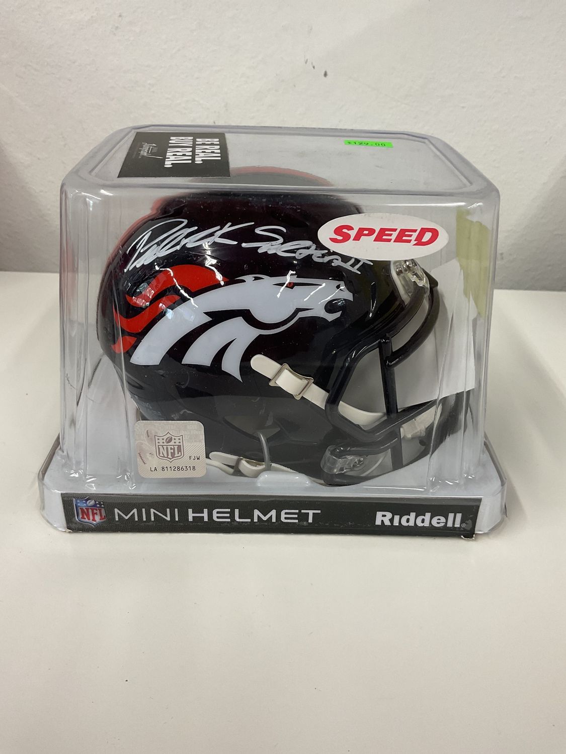 Patrick Surtain Autographed Broncos Mini Helmet