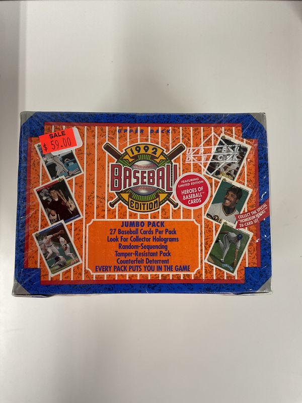 1992 Upper Deck SERIES 1 Baseball Edition Box - Sealed Find the Williams