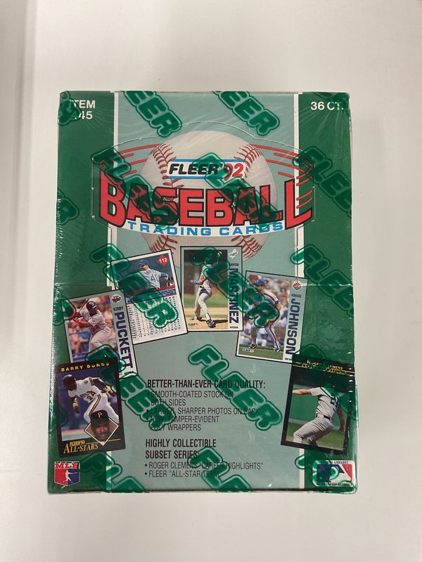 1992 Fleer Baseball 36 pack  box