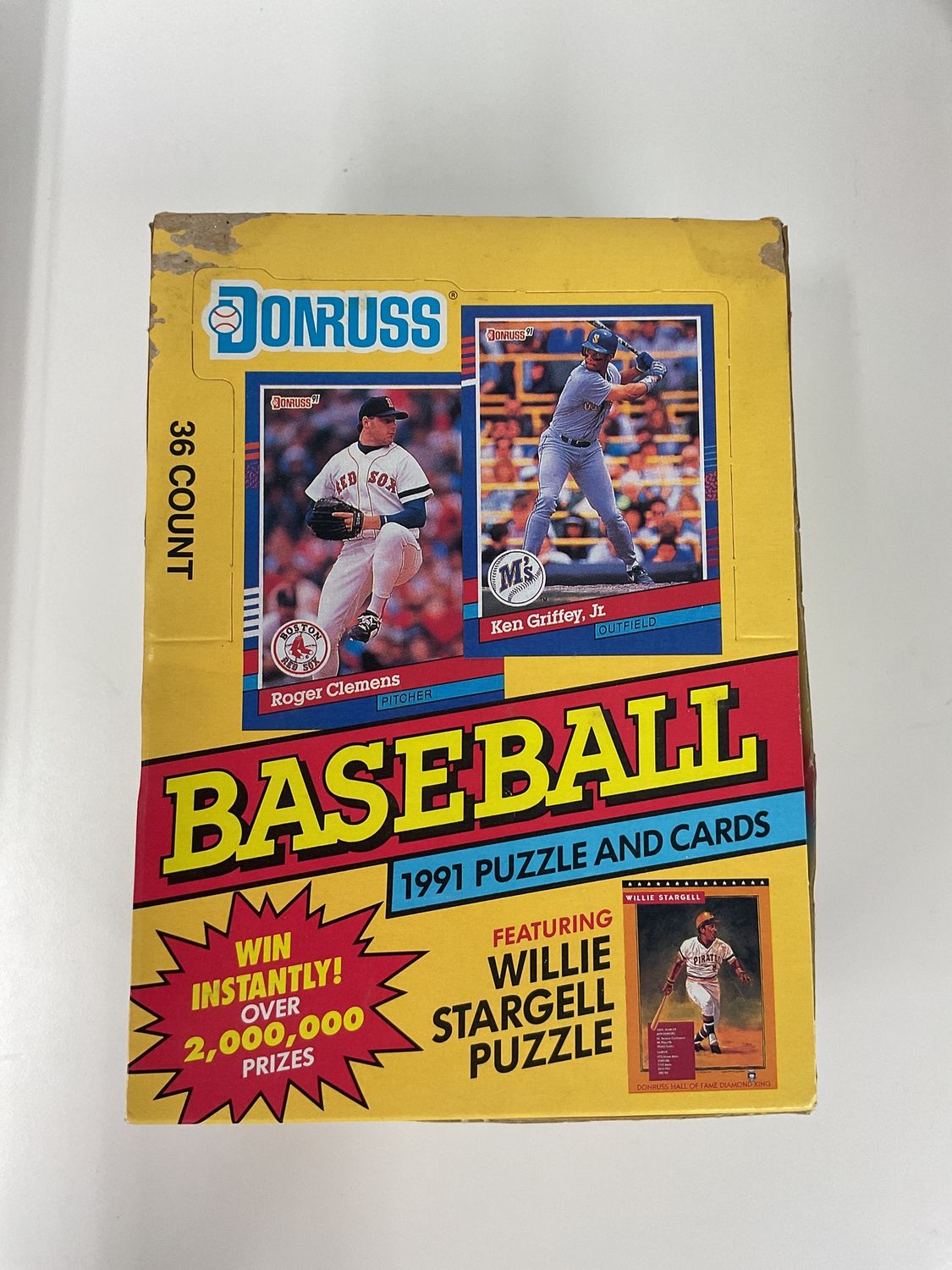 Donruss 1991 Series 1 Baseball Box - 36 Cards