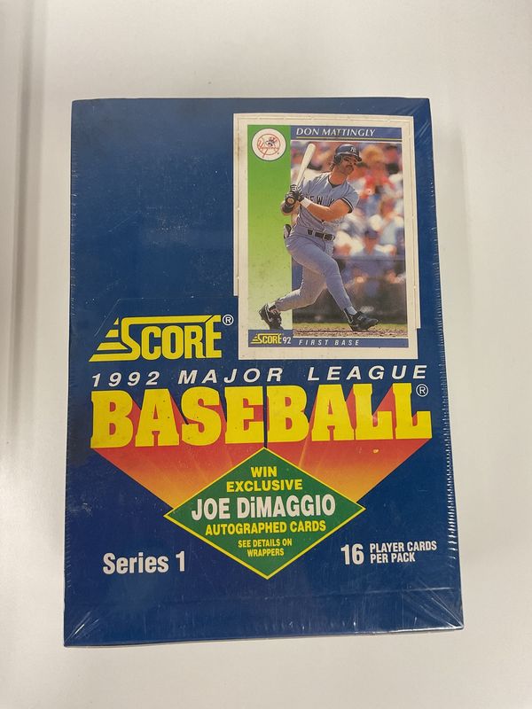 1992 Score Series 1 Baseball Factory Sealed Box. Dimaggio Autograph Possible