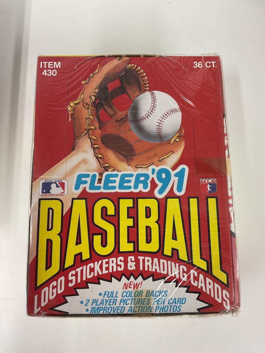1991 fleer baseball  box 29 Unopened Packs -Ryan Thomas Bonds Griffey