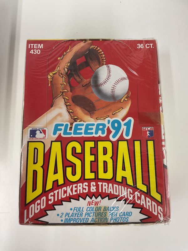 1991 fleer baseball  box 29 Unopened Packs -Ryan Thomas Bonds Griffey